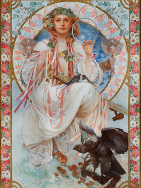 Portrait of Josephine Crane-Bradley as Slavia
