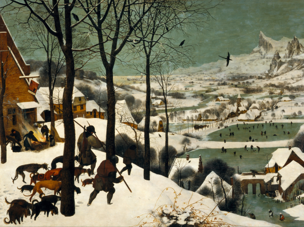 Hunters in the Snow