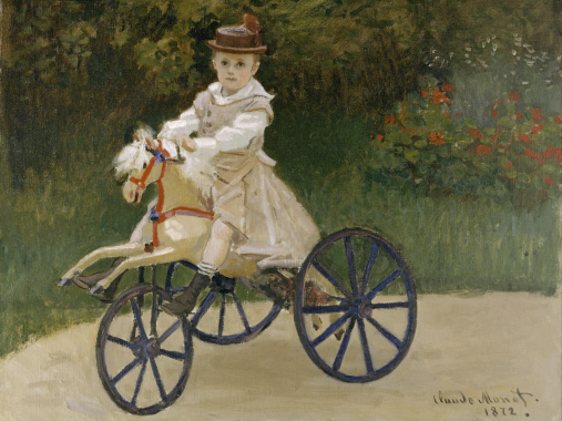 Jean Monet on a Mechanical Horse