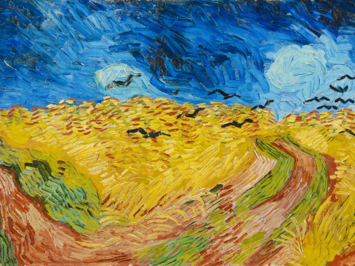 Wheatfield with Crows