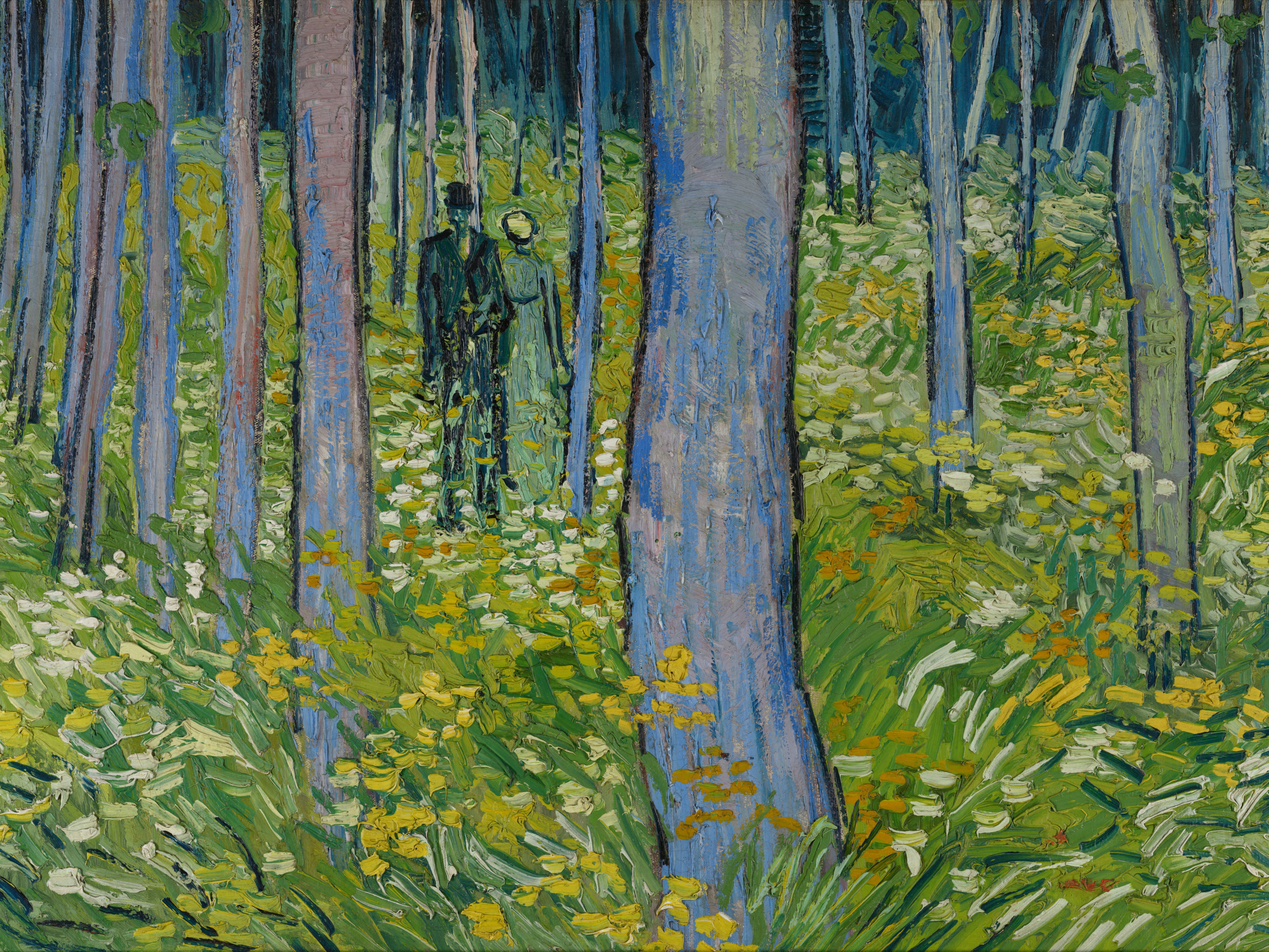 Undergrowth with two Figures