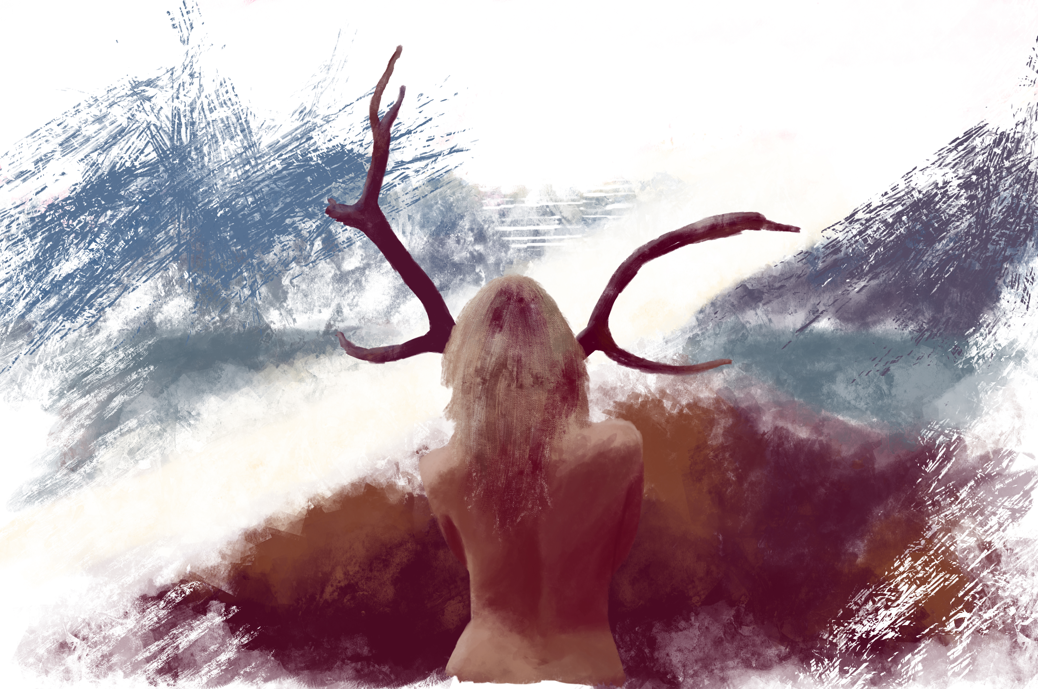 Girl horns
