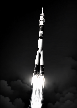 Shuttle Soyuz Launch Spacecraft Cosmos